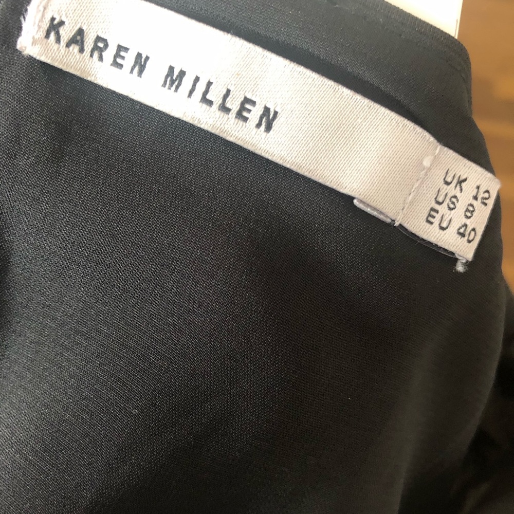 Black and white cap sleeve Karen Millen dress